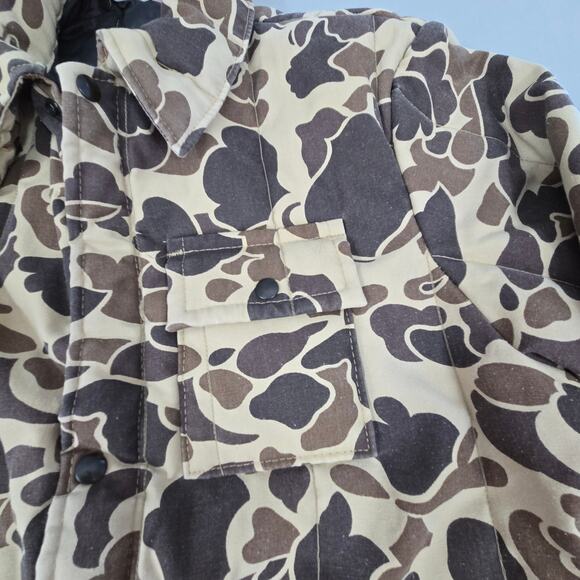 Vtg Sports Afield Insultated Camo Men's Hooded Full Zip Hunting Jacket Medium - Picture 3 of 15